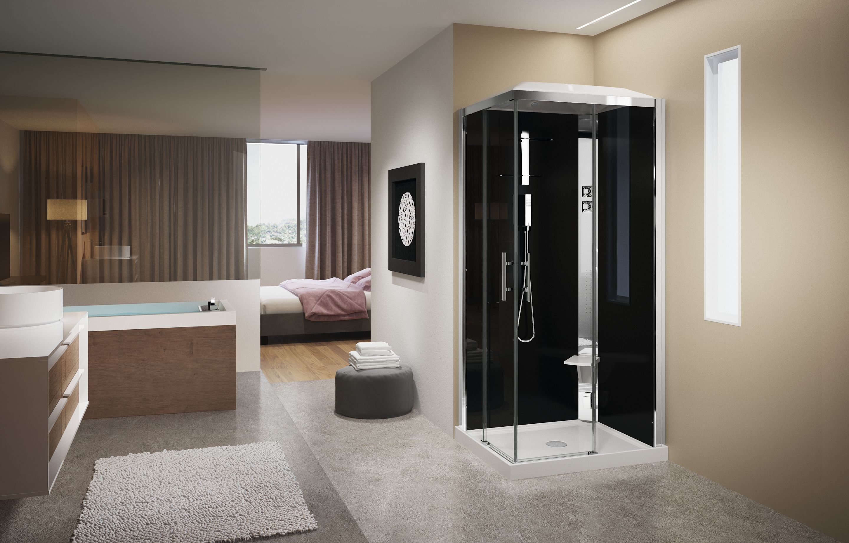 Shower cubicles - Crystal A100X70