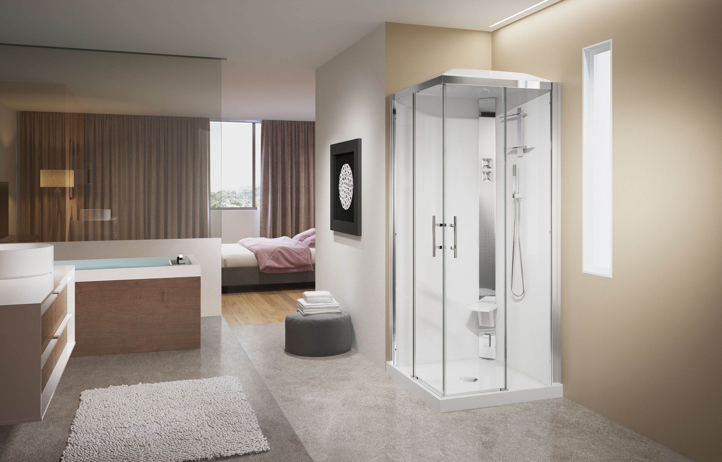 Shower cubicles - Crystal A80