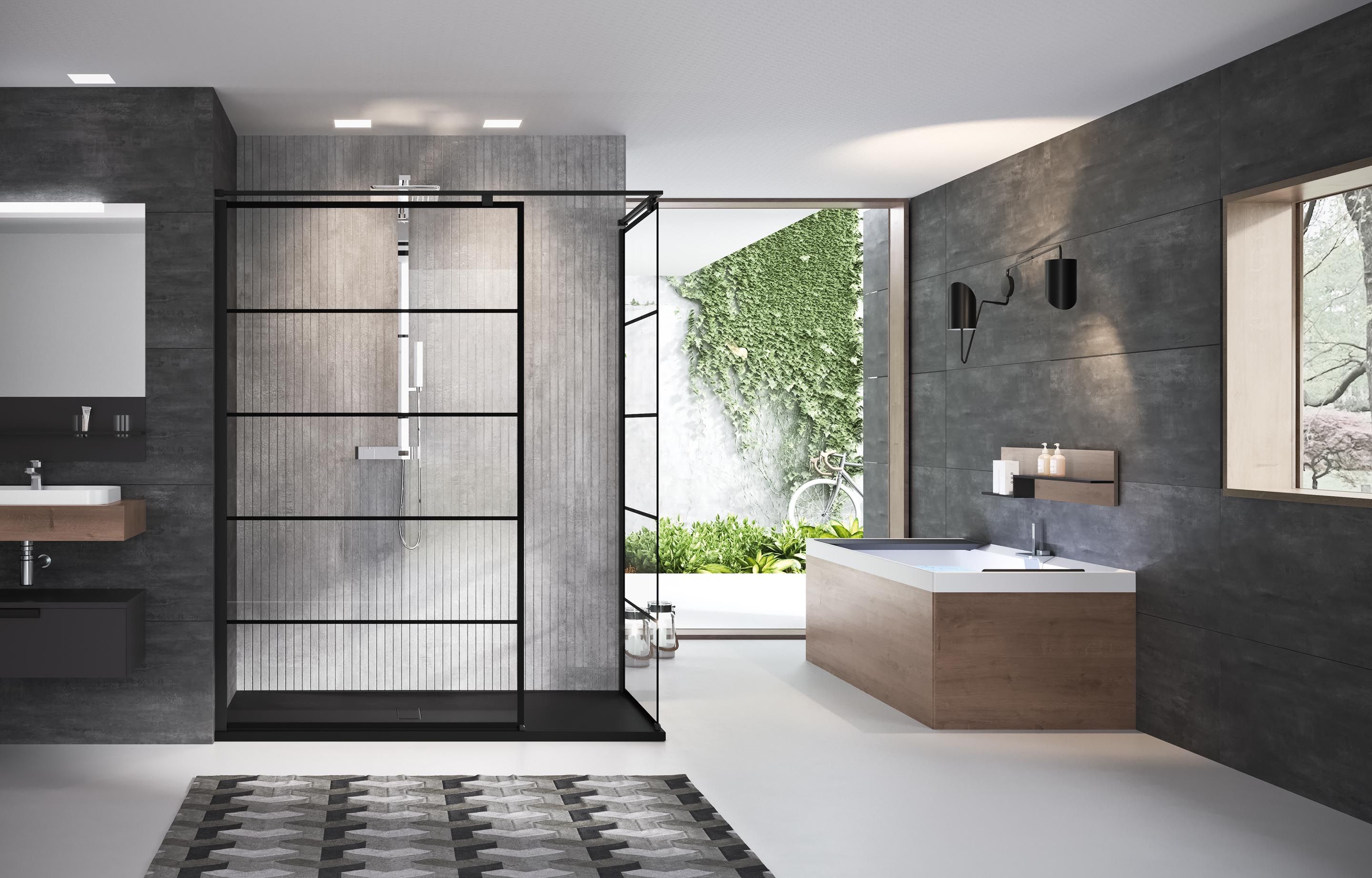 Docce walk-in - Kuadra H Stripes